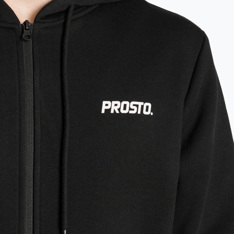 Bluză pentru bărbați PROSTO Rendot Zip Hoodie black 3