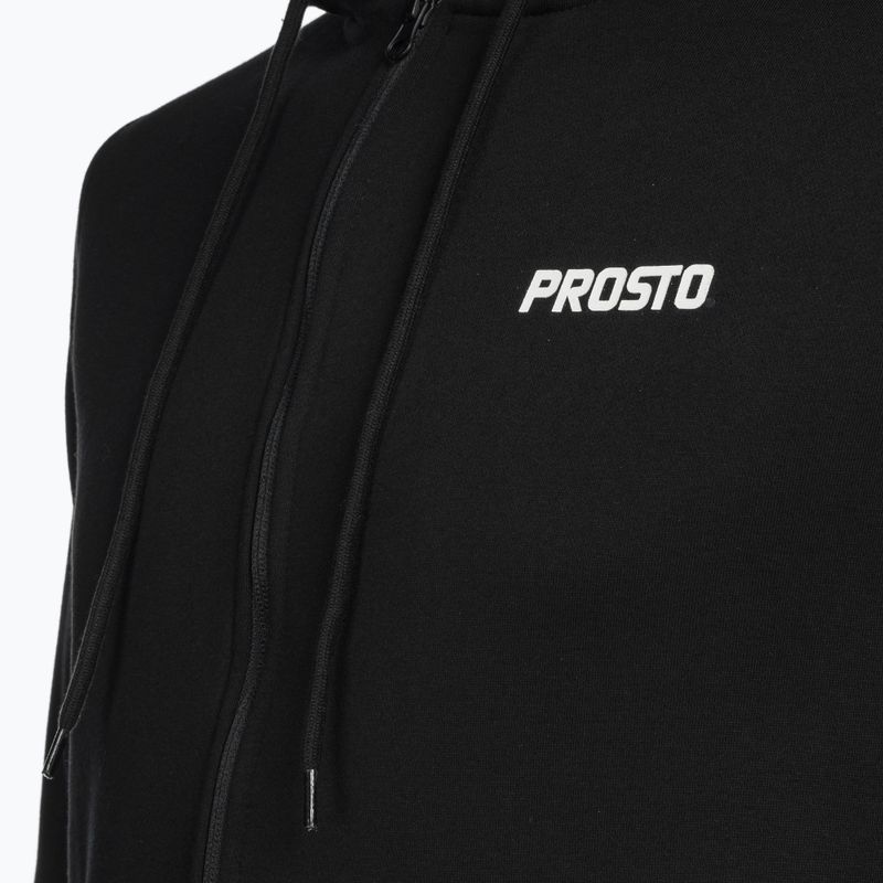 Bluză pentru bărbați PROSTO Rendot Zip Hoodie black 6