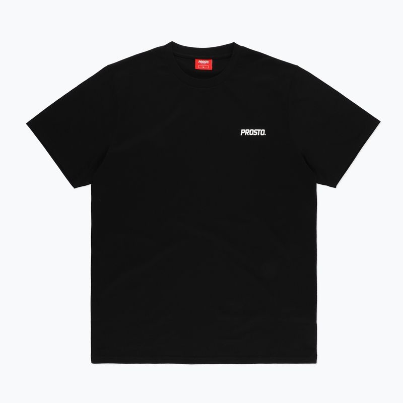 PROSTO Classh tricou negru pentru bărbați PROSTO Classh