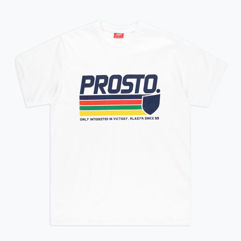 Tricou pentru bărbați PROSTO Fruiz white