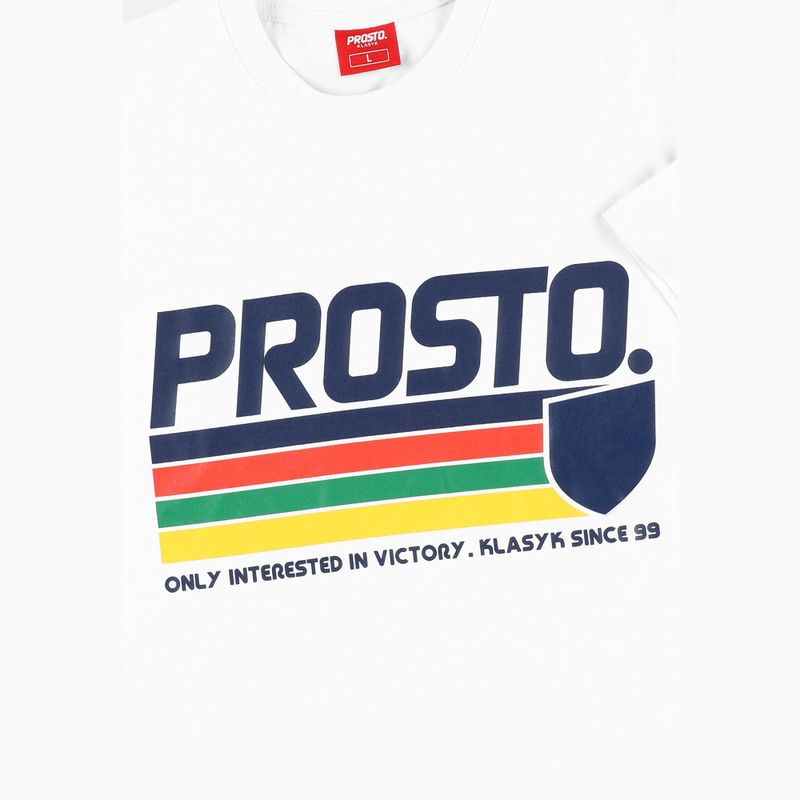 Tricou pentru bărbați PROSTO Fruiz white