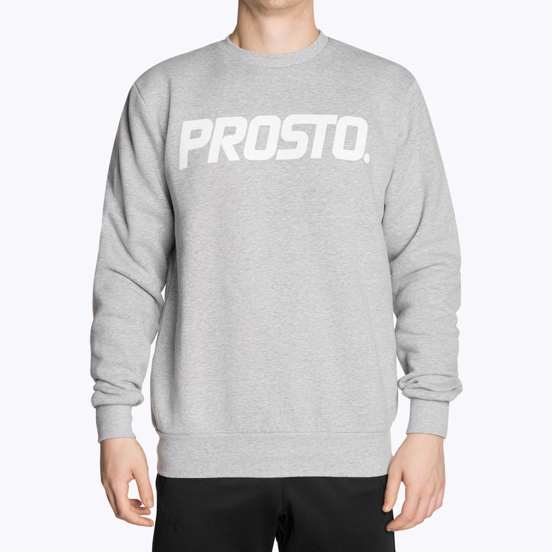 Bluză pentru bărbați PROSTO Crewneck Toras gray