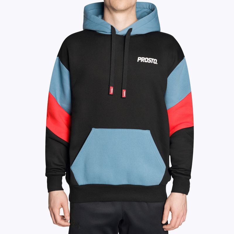 Bluză pentru bărbați PROSTO Hoodie Haxle black