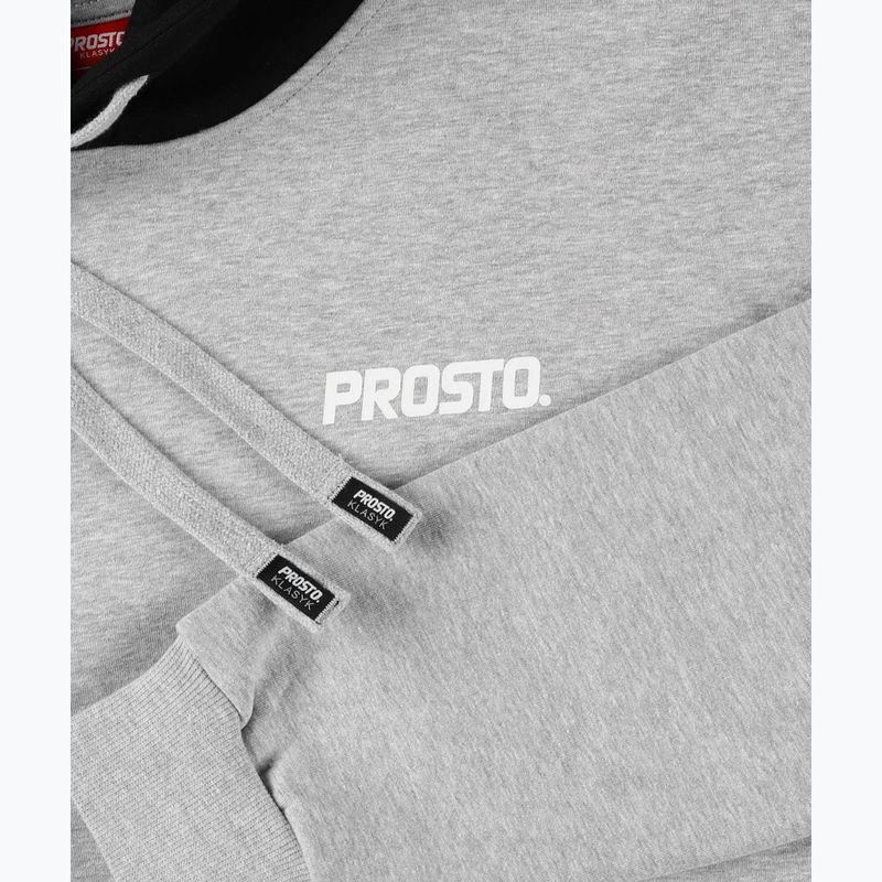 Bluză pentru bărbați PROSTO Hoodie Haxle gray 9