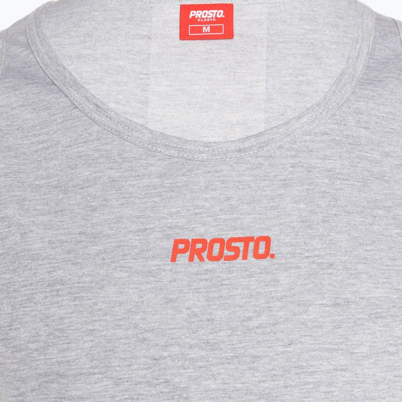 Tricou pentru bărbați PROSTO Top Triztix gri 3