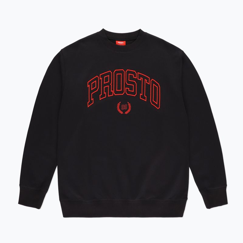 Bluză pentru bărbați PROSTO Crewneck Varsity black 4