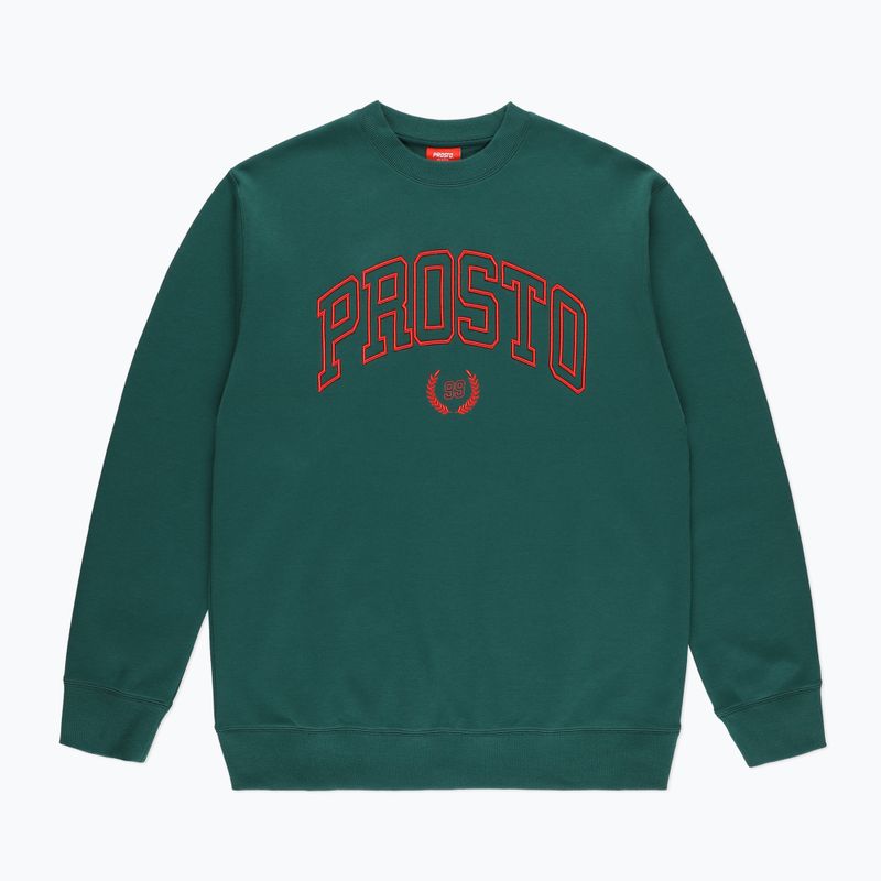 Bluză pentru bărbați PROSTO Crewneck Varsity green