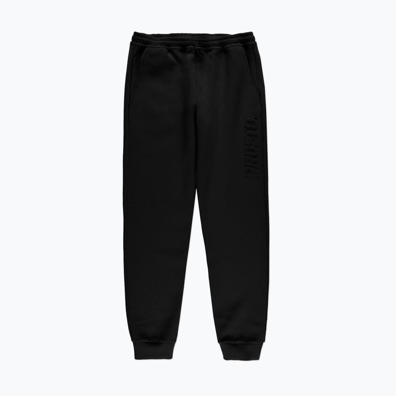 Pantaloni bărbați PROSTO Interlock Zink negru