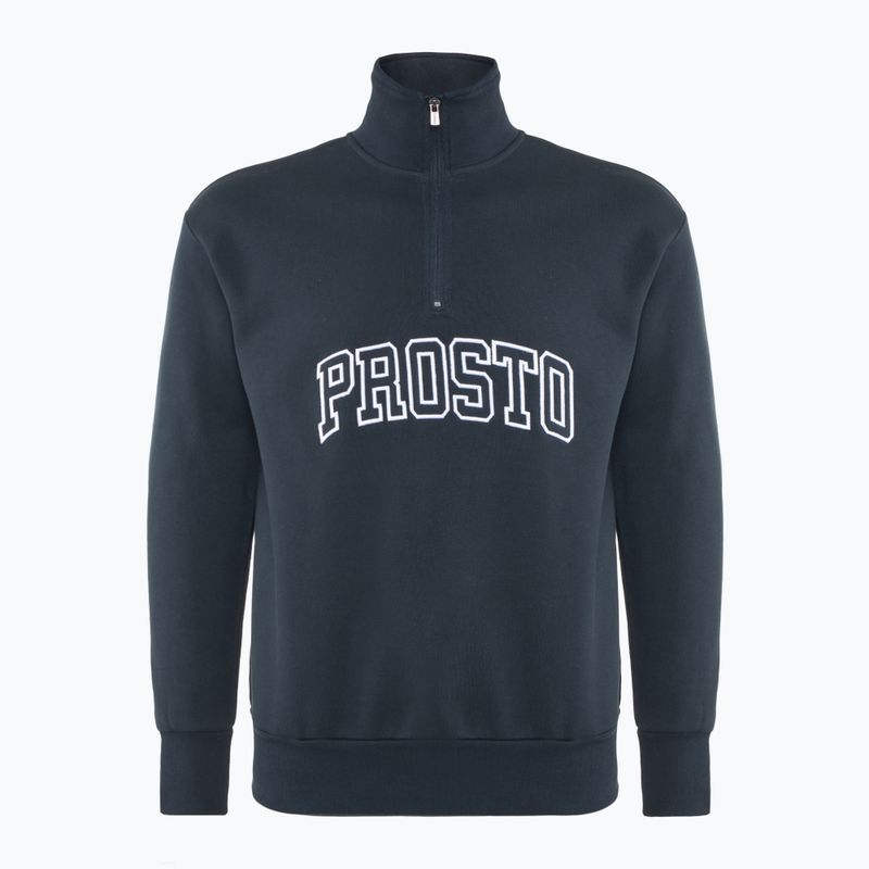 Hanorac pentru bărbați PROSTO Half Zip Mobi navy