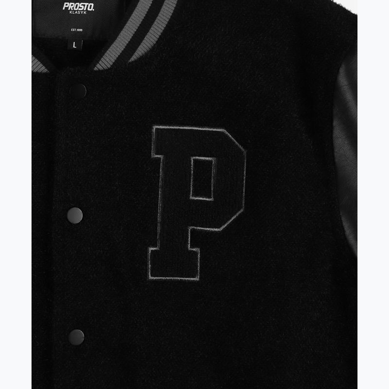 Geacă pentru bărbați PROSTO Varsity Bomber black 4