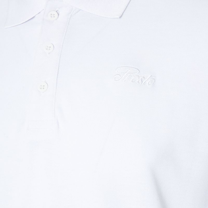 Tricou polo pentru bărbați PROSTO Polo Lior white 3