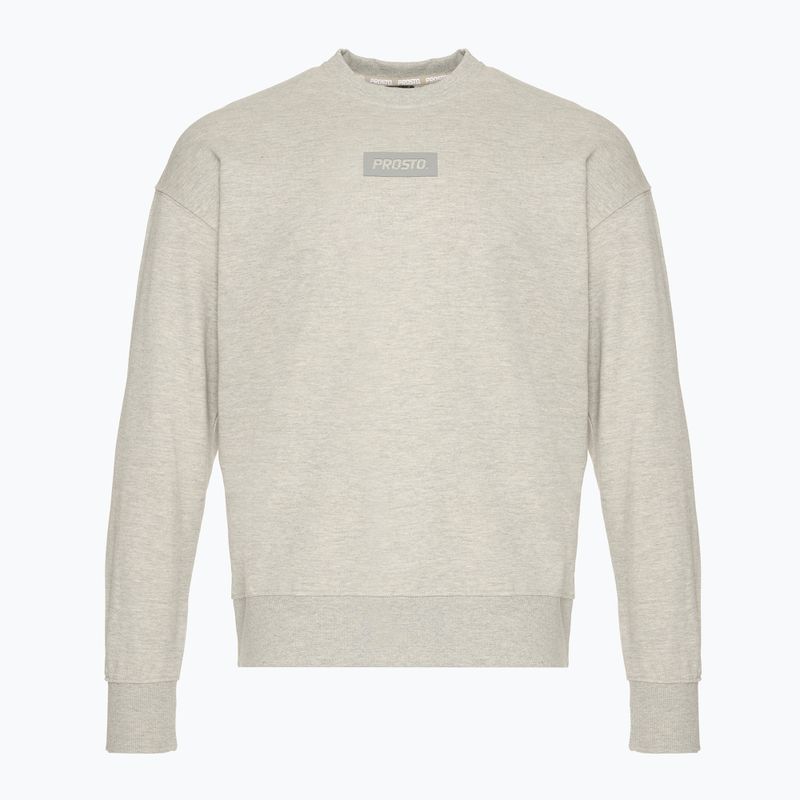 Bluză pentru bărbați PROSTO Crewneck Box gray