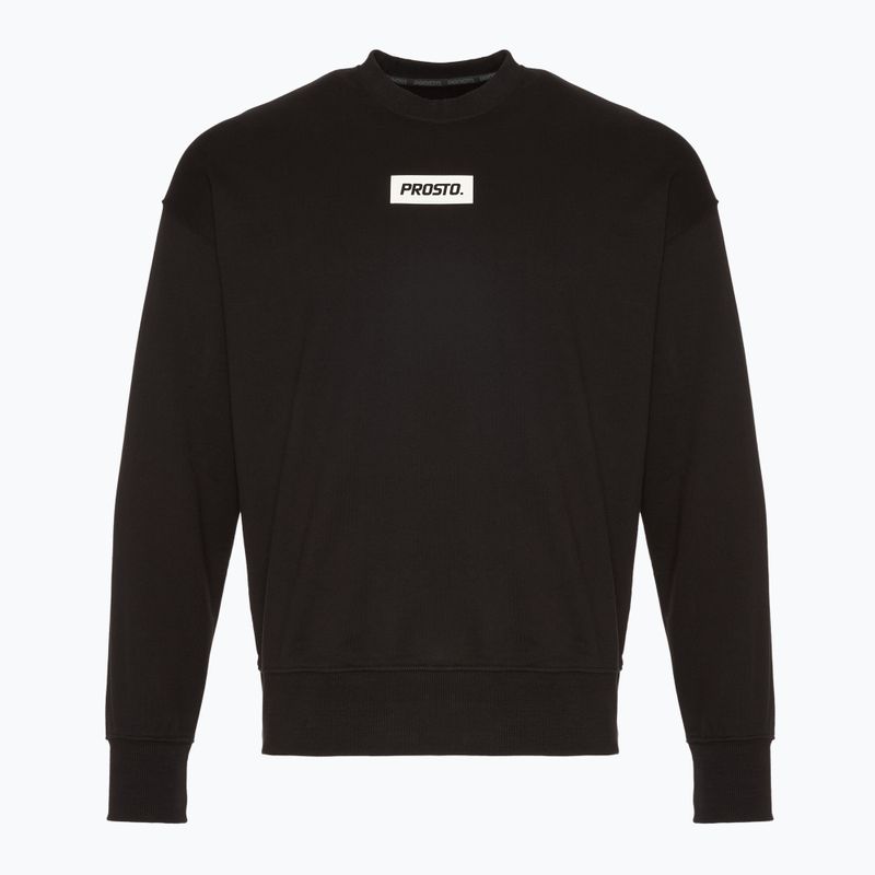 Bluză pentru bărbați PROSTO Crewneck Box black