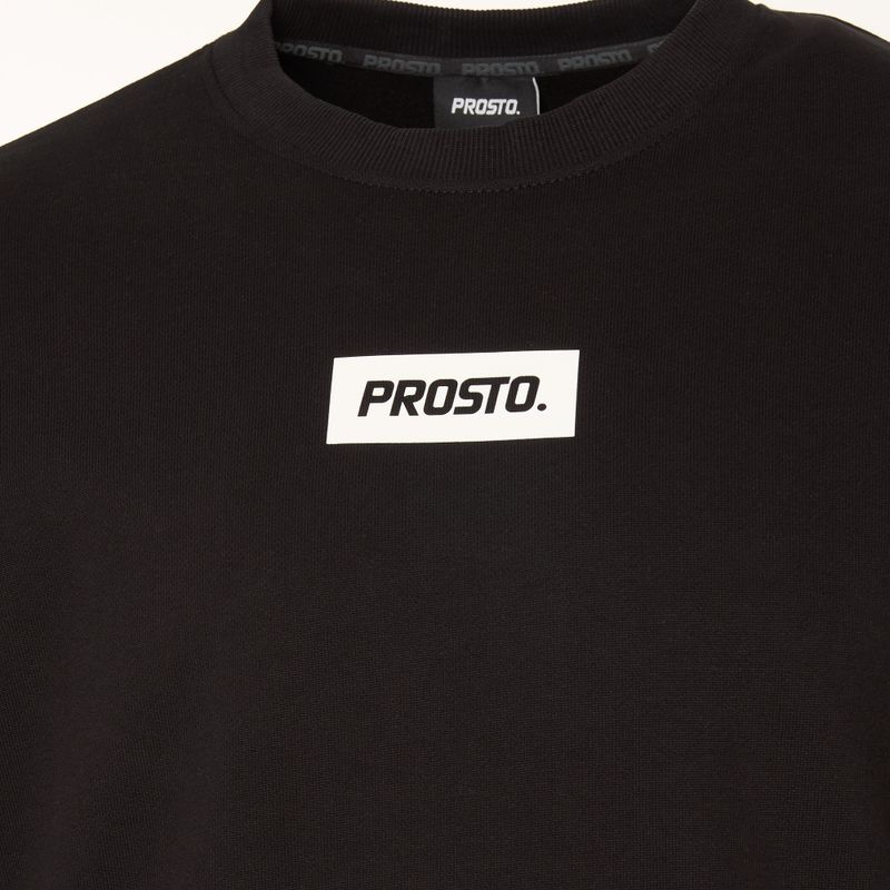 Bluză pentru bărbați PROSTO Crewneck Box black 3