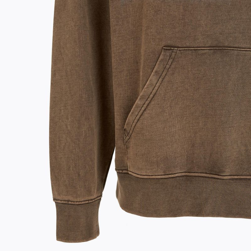 Hanorac pentru bărbați PROSTO Checked Hoodie dark brown 3