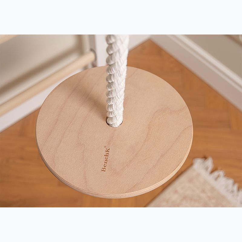 Scară de gimnastică BenchK 711W+A204 white matte/oak 4