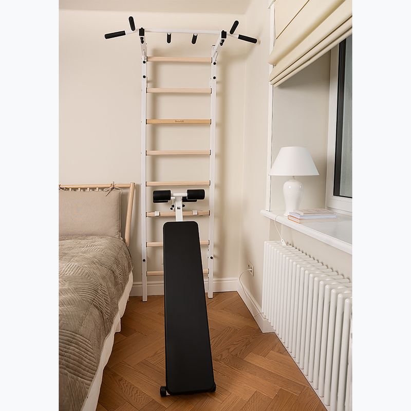 Scară de gimnastică BenchK 223W white matte/oak 4