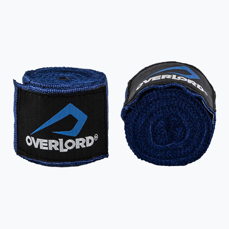 Bandaje de box Overlord elastic 400 cm albastru 2