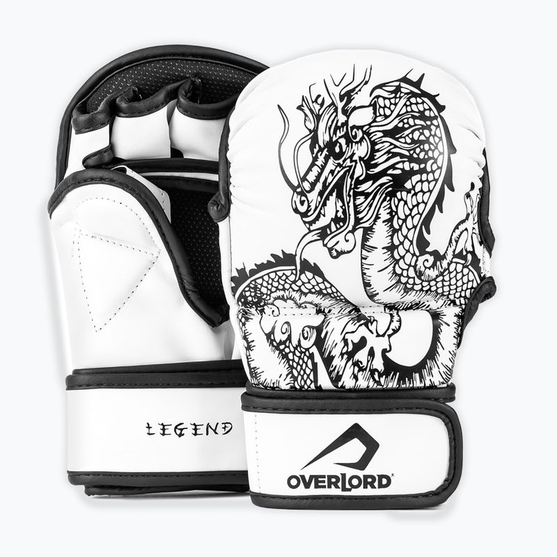 Mănuși grappling Overlord MMA Legend alb