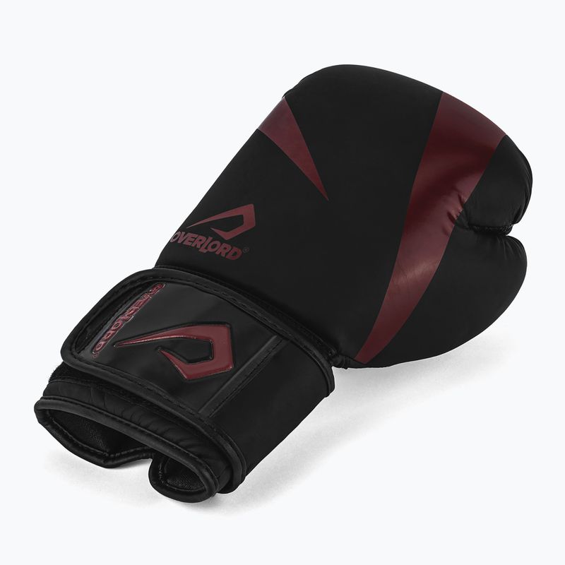 Mănuși de box  Overlord Riven negru_roșu 3