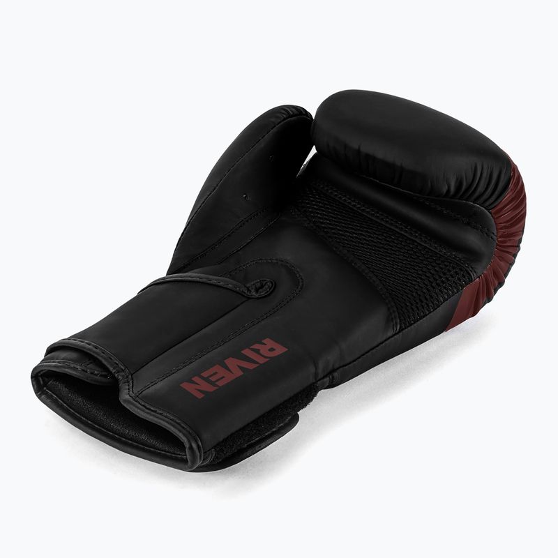 Mănuși de box  Overlord Riven negru_roșu 4