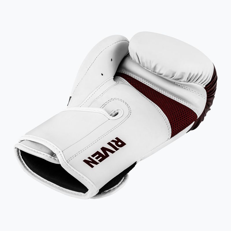 Mănuși de box  Overlord Riven alb_roșu 4