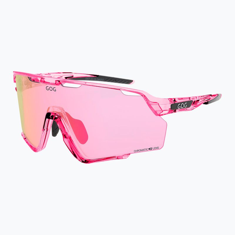 Ochelari de soare GOG Prometheus photochromic pink/black reflex pink 2