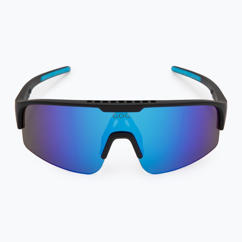 Ochelari de soare pentru copii GOG Petra matt black/blue reflex blue 3