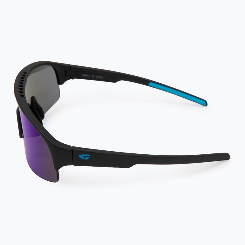 Ochelari de soare pentru copii GOG Petra matt black/blue reflex blue 4