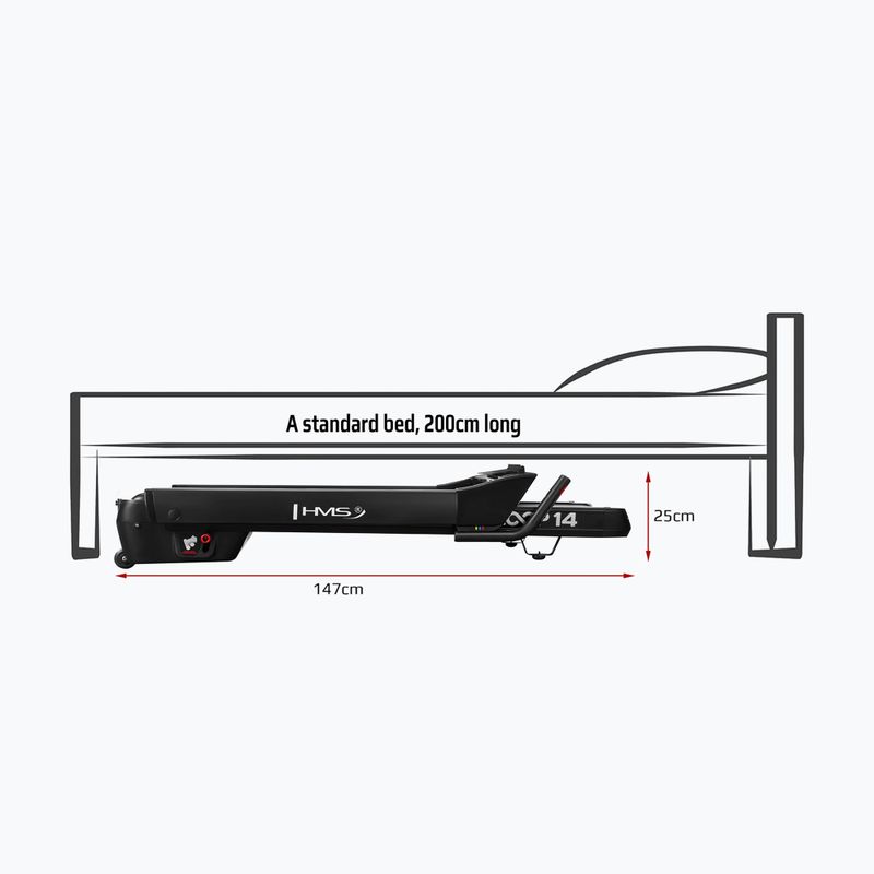 Bandă de alergare electrică HMS LOOP14 black 14