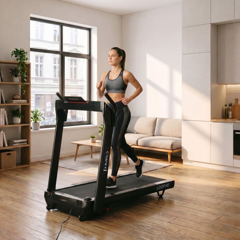 Bandă de alergare electrică HMS LOOP14 black 18