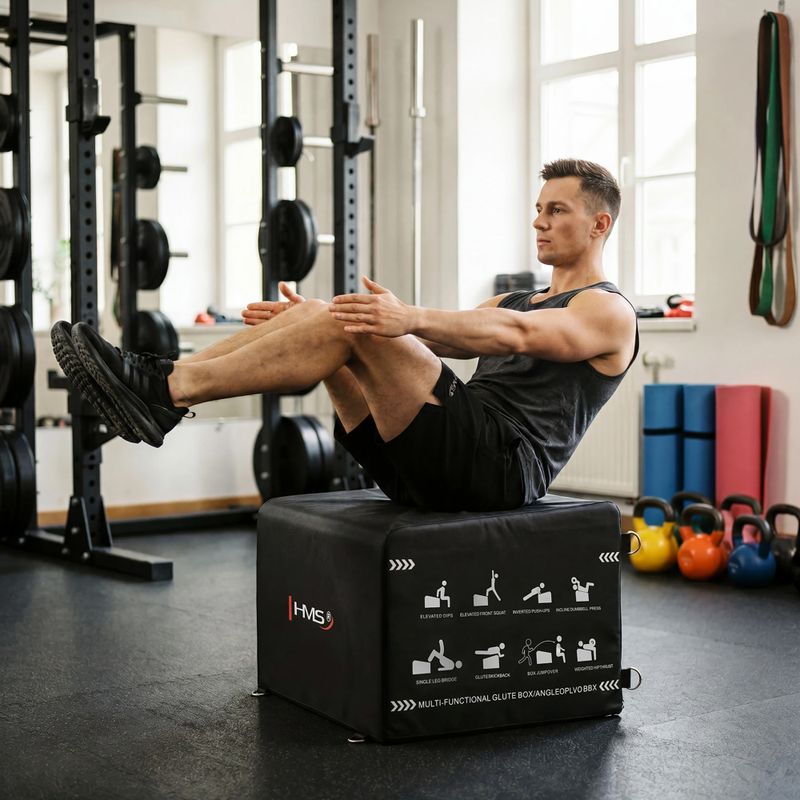 Cutie pentru exerciții HMS HTB61 Hip Thrust black 8