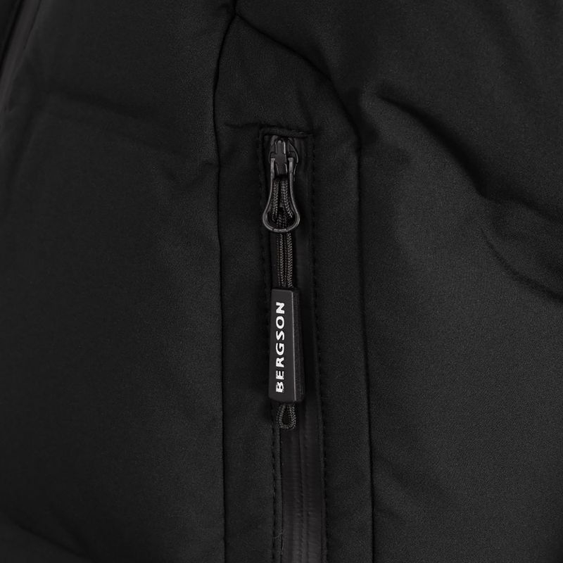 Palton izolat pentru femei BERGSON Snow Leopard Primaloft negru 12