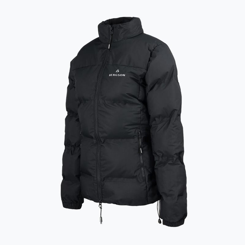 Jachetă izolată pentru femei BERGSON Snowy Wolf Micro-Therm negru 3