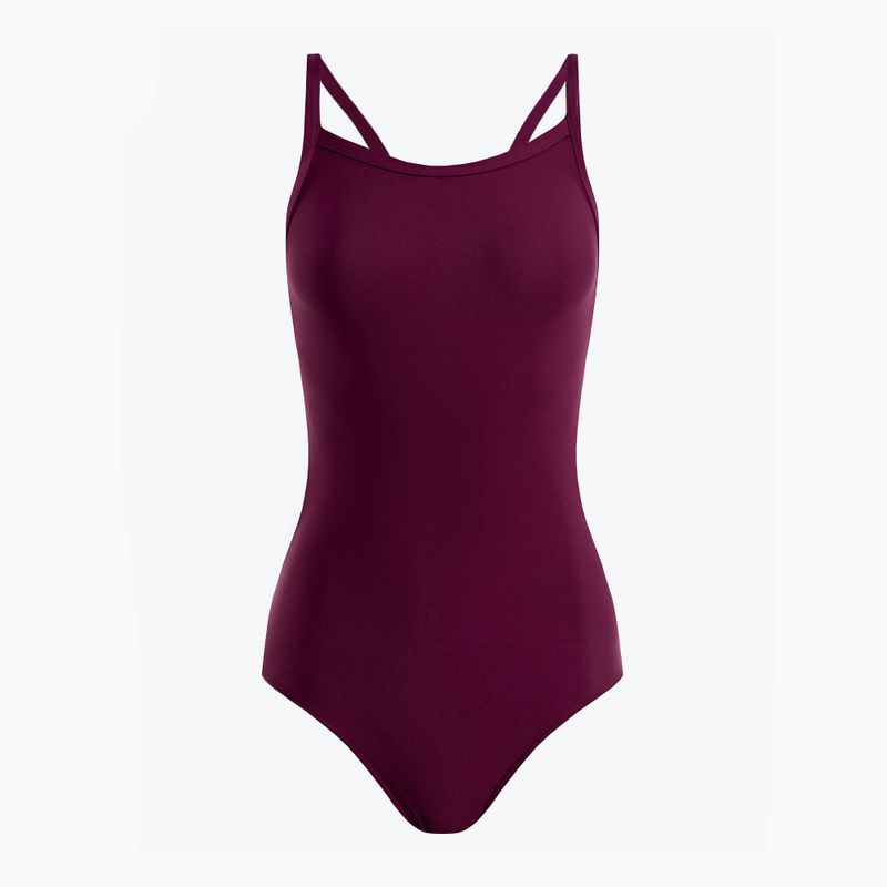 CLap Costum de baie o singură bucată pentru femei Maroon CLAP102