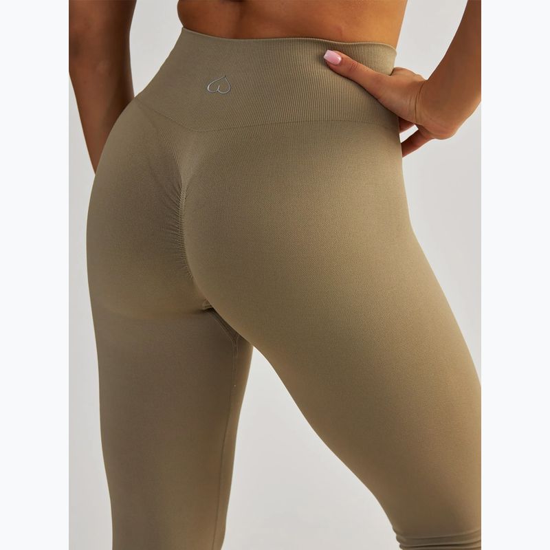 Colanți de antrenament pentru femei BeShaped Gym Queen taupe 6