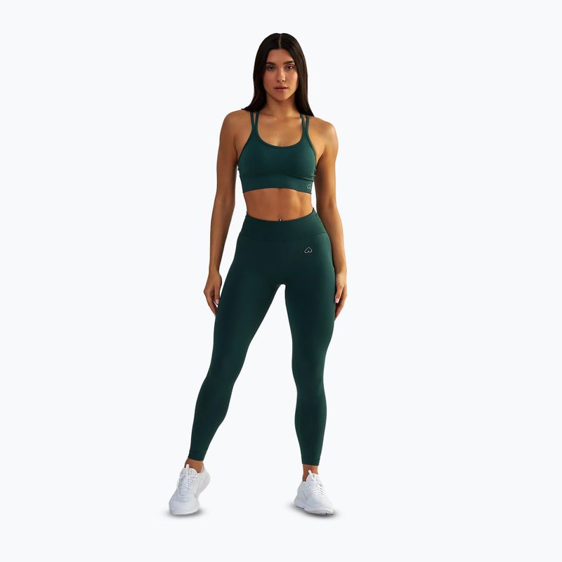 Colanți de antrenament pentru femei BeShaped Shape Up dark green 2