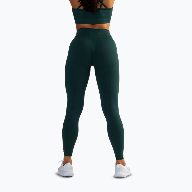 Colanți de antrenament pentru femei BeShaped Shape Up dark green 4