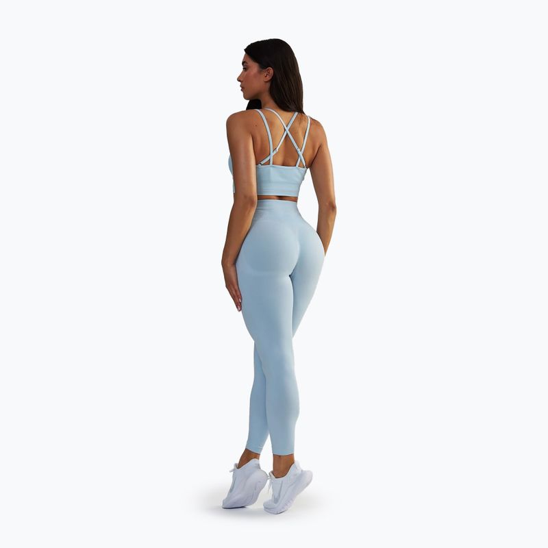 Colanți de antrenament pentru femei BeShaped Shape Up dark light blue 3
