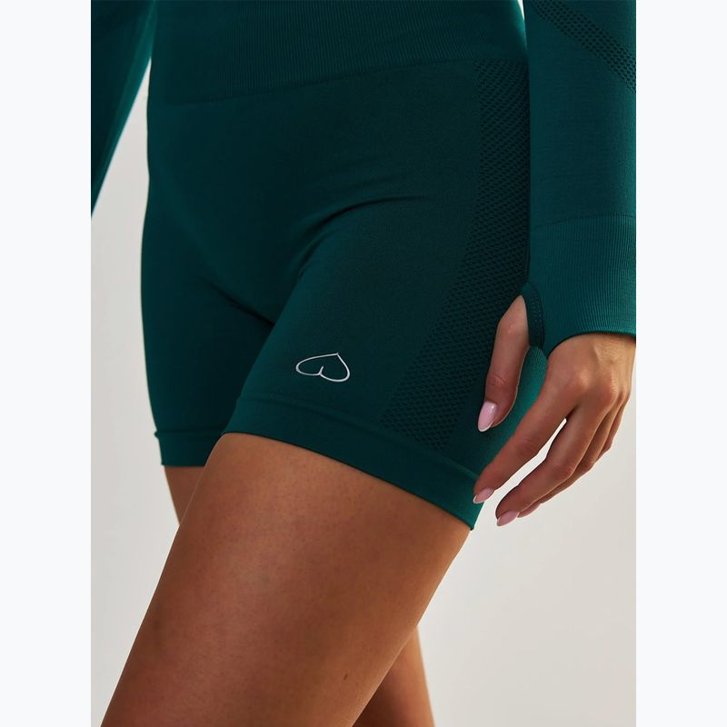 Pantaloni scurți de antrenament pentru femei BeShaped Power Up! dark green 6