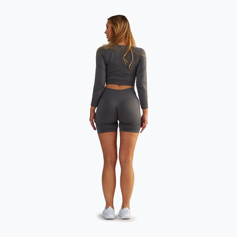 Top de antrenament pentru femei BeShaped Power Up! LS grey 3