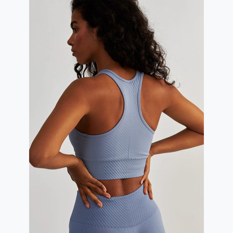 Top de antrenament pentru femei BeShaped Femme Force light blue 5