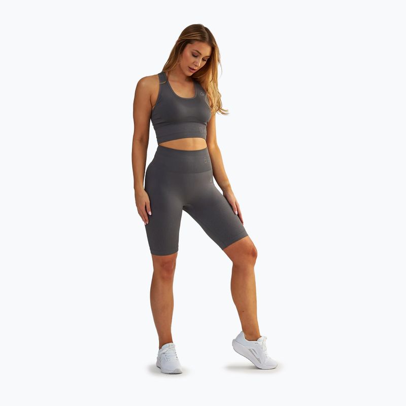 Pantaloni scurți de antrenament pentru femei BeShaped Body Boost grey 2