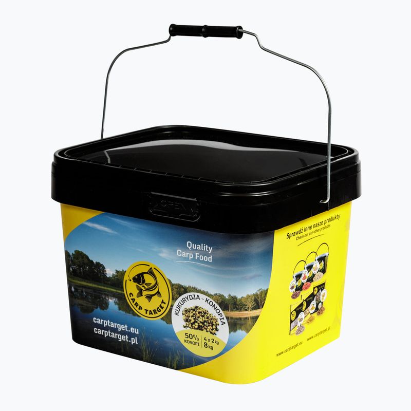 Cereale mixte  Carp Target Kukurydza-Konopia 50% + Wiadro 10 l