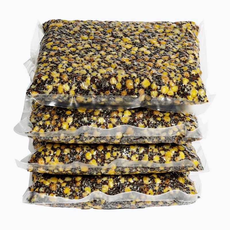 Cereale mixte Carp Target Kukurydza-Orzech Tygrysi-Konopia-Rzepik 25% + Wiadro 10 l