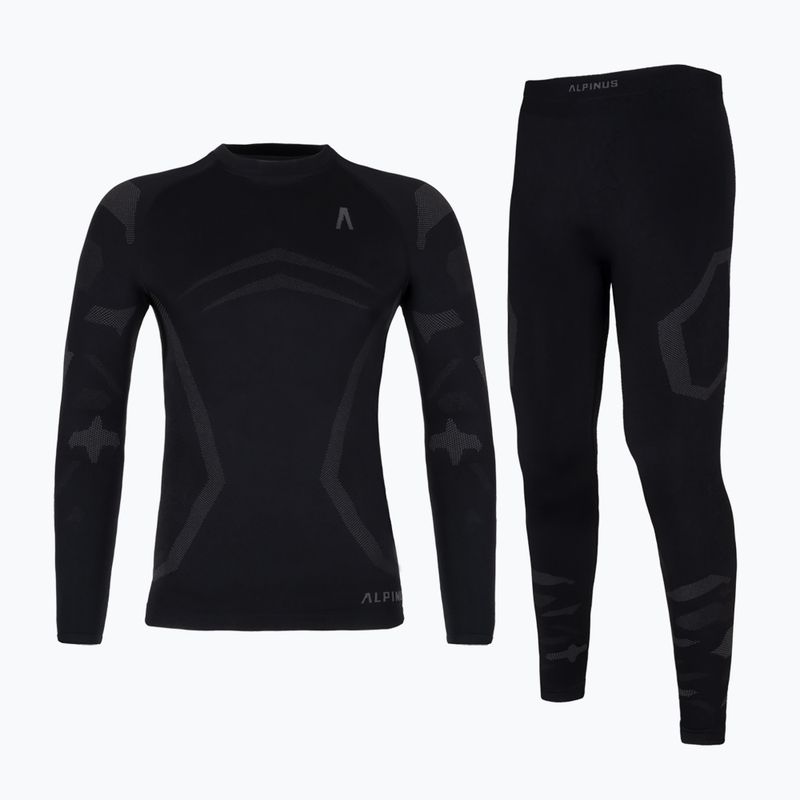 Set de lenjerie termoactivă pentru copii Alpinus Active Idre negru
