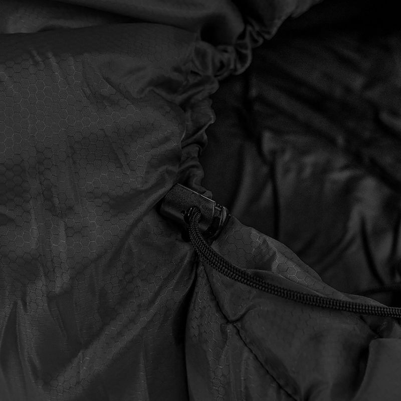 Sac de dormit Alpinus Warm 1800 stâng  negru 5