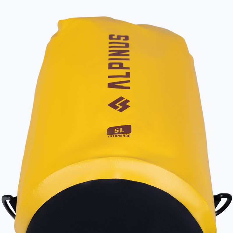Sac impermeabil Alpinus Tutunendo-Hobart 5 l galben 3