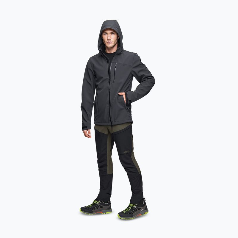 Geacă softshell pentru bărbați Alpinus Roignais black/graphite 2