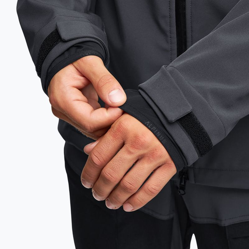 Geacă softshell pentru bărbați Alpinus Roignais black/graphite 6